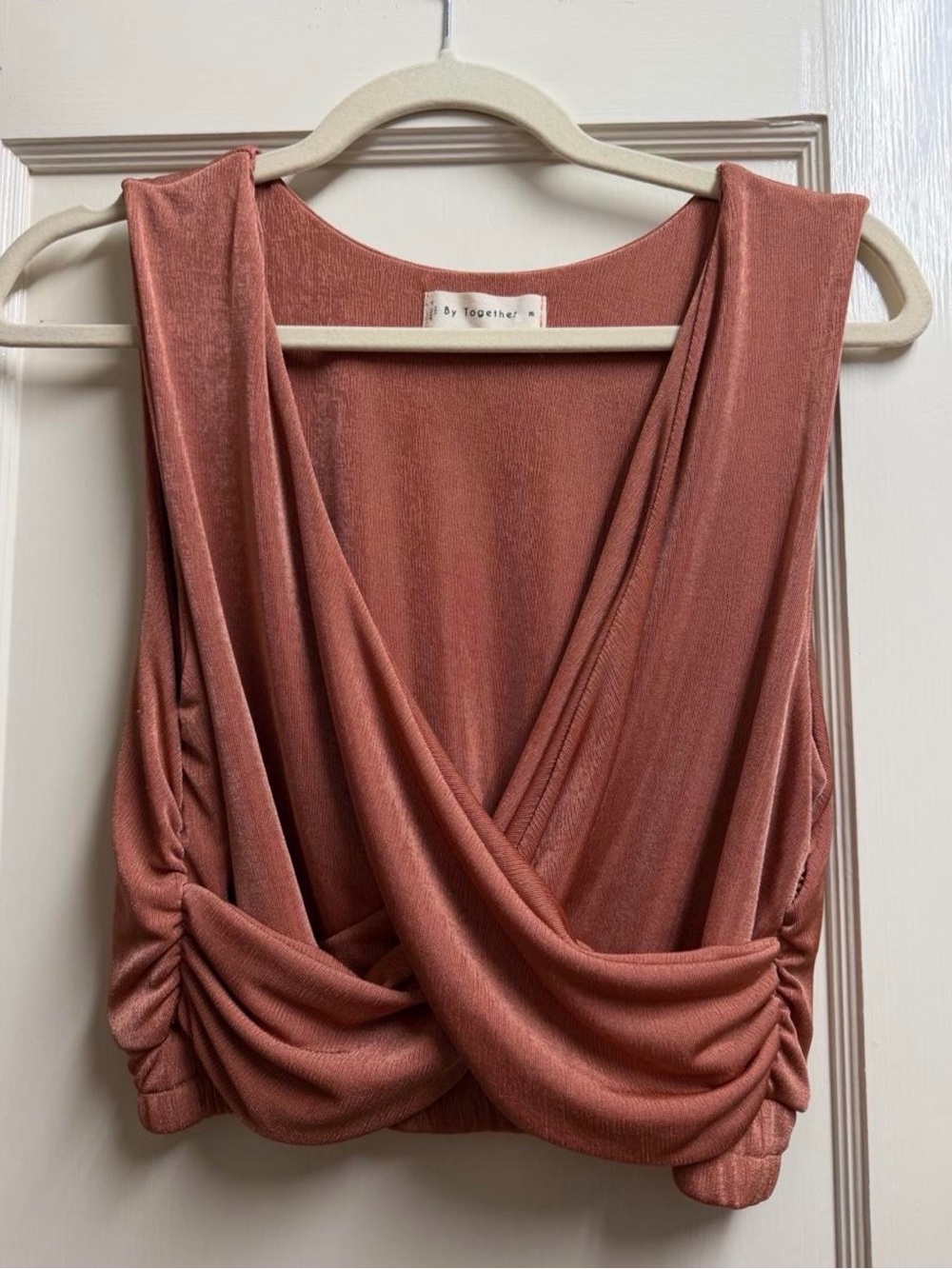 By Together Rust Light Shimmer Tank Blouse | Sz M